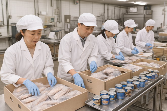 水産物加工業の原料偽装と異物混入リスク調査|探偵利用事例