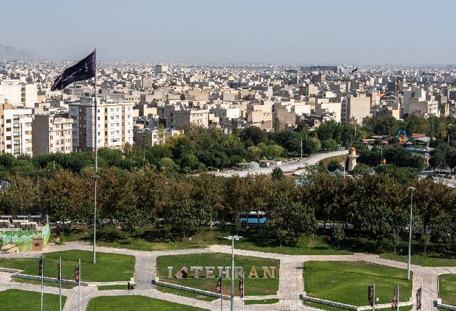 テヘランの景色。