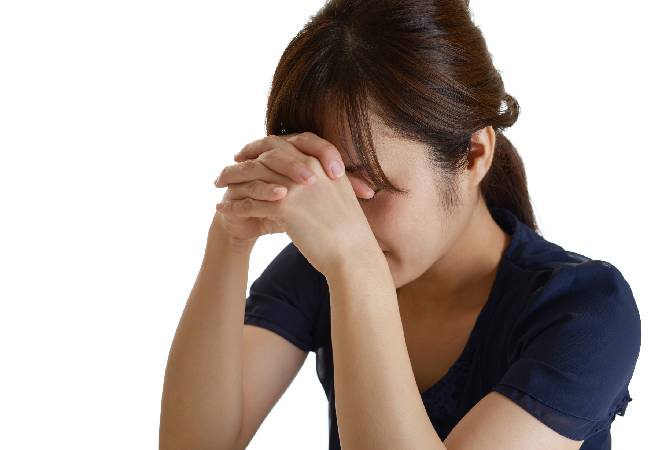 心配する母親の姿。